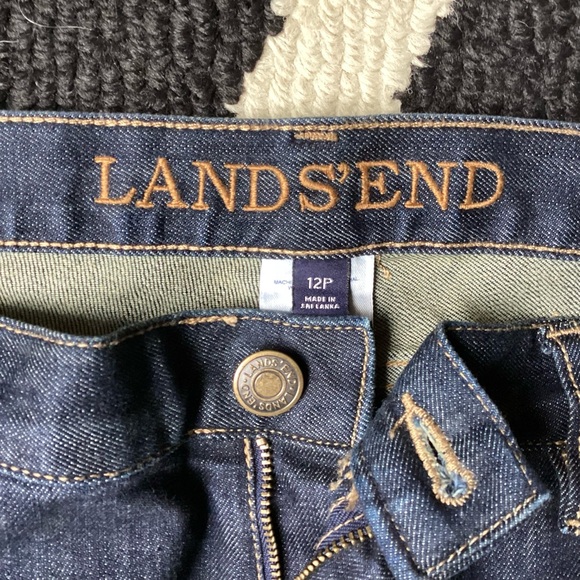 Lands End Dark Blue Flare Jeans 
Size 12/P - Picture 1 of 7
